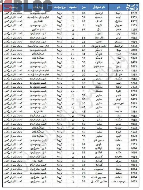 اعلام اسامی مصدومان واژگونی اتوبوس بوشهر-مشهد/ ۱۰ نفر فوت شدند